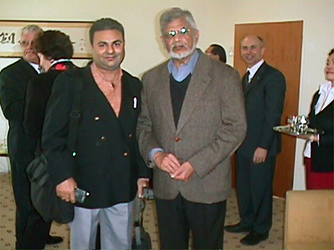 Rohit Kumar with Dr Arun Gandhi
