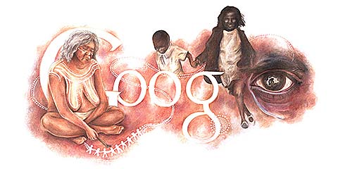 Australian Day Google Doodle by Ineka Voigt