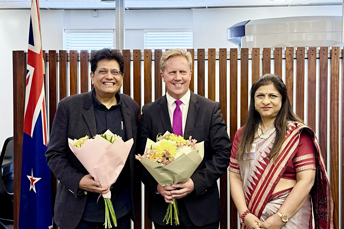 भारत के केंद्रीय वाणिज्य एवं उद्योग मंत्री पीयूष गोयल का न्यूज़ीलैंड दौरा