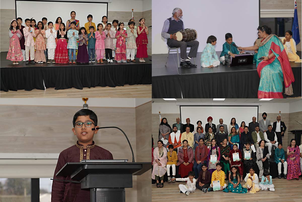 Hindi School Children Performing Hindi School Children Performing
