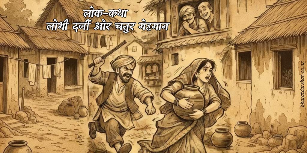 Lobhi Darzi Aur Chatur Mehman - Lok Katha