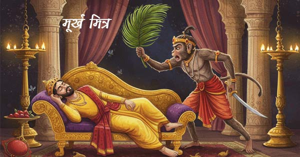 मूर्ख मित्र की कहानी